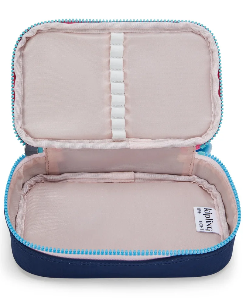 kipling 50 Pens Unisex Medium Pencase -Resort Navy