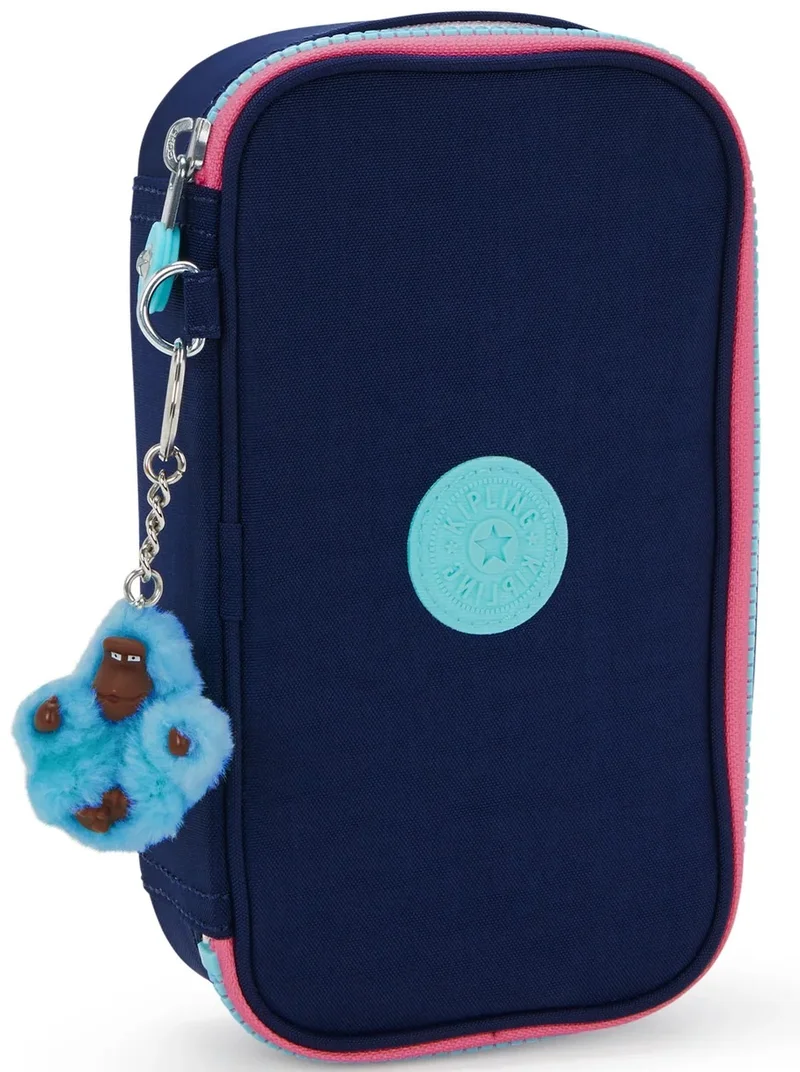 kipling 50 Pens Unisex Medium Pencase -Resort Navy