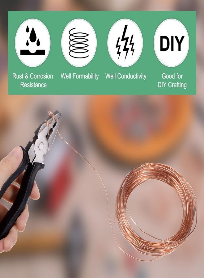 M METERXITY 99.9% Soft Copper Wire, 24 Gauge 16FT Pure Copper Wire for DIY Crafting/Jewelry Making/Gardening Plant/Beading, Craft Wire [0.5mm, 5M] - Image 4