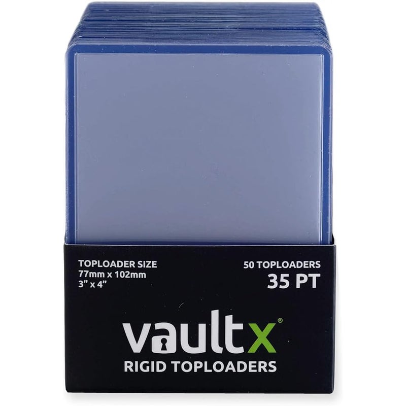 Vault X Toploaders 35pt, Trading Cards, Premium Extra Thick, 3 x 4 Seamless Rigid Card Holders, Hard Sleeves, Clear Protection for Collectible Card Games, Sports, TCG (50 Pack) - Image 2