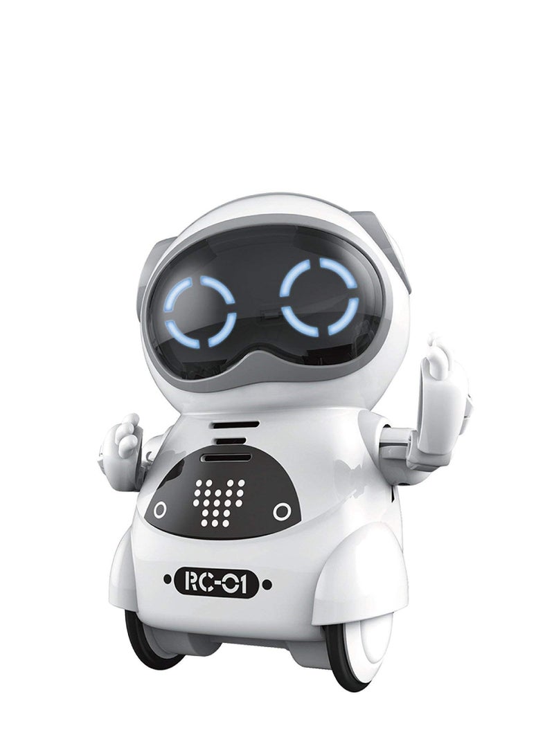 Cute Interactive Pocket Robot Pets for Kids - Rechargeable Smart Talking Robots with Voice Recognition, Singing, Dancing, and Storytelling Features. Perfect Mini Robot Companion! - Image 1