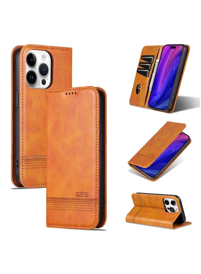 The Bros Case For iPhone 16 Pro Max Magnetic Calf Texture Flip Leather Phone Case