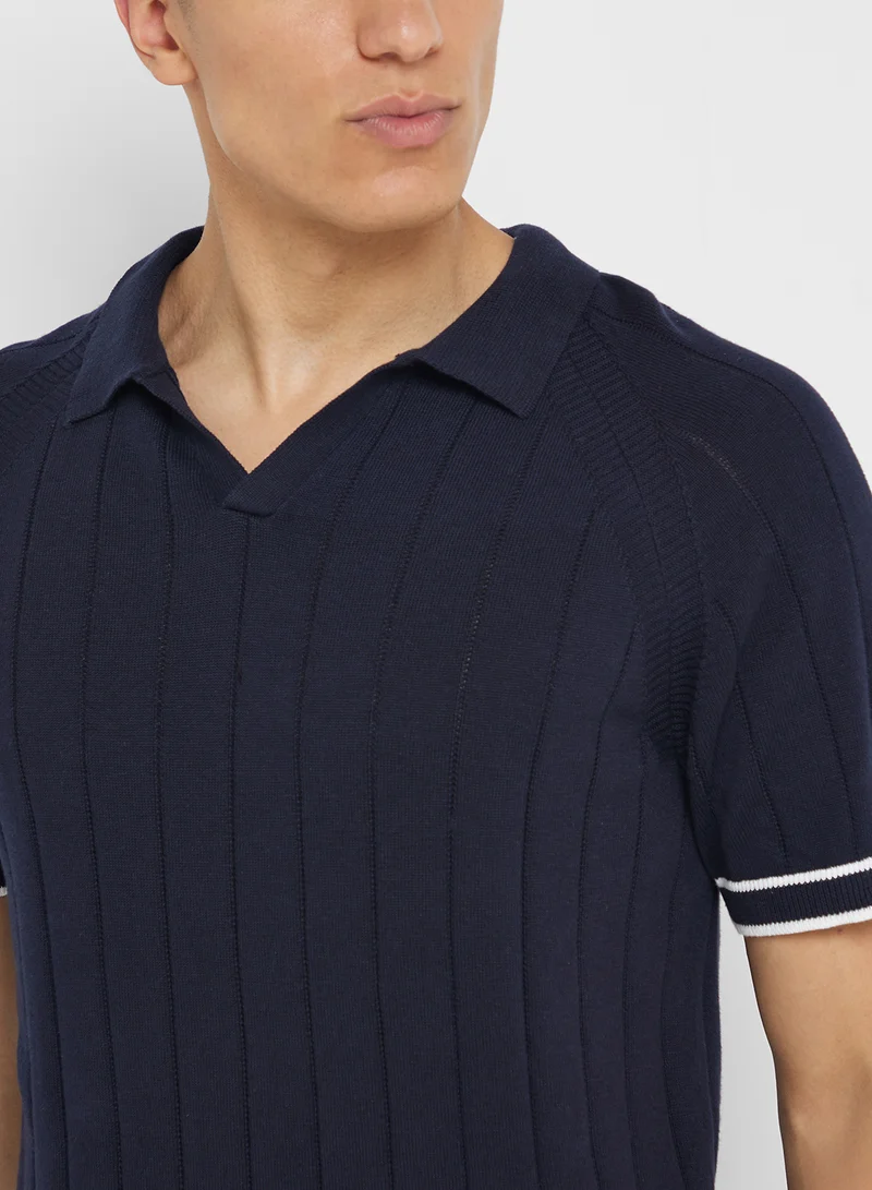 BRAVE SOUL Knitted Polo Shirt