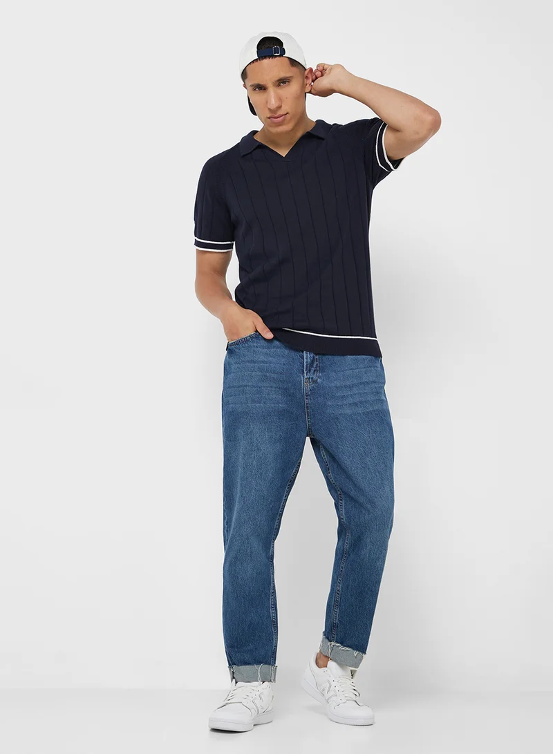 BRAVE SOUL Knitted Polo Shirt