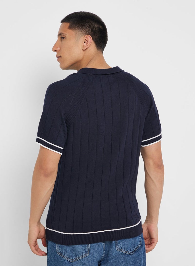 BRAVE SOUL Knitted Polo Shirt - Image 2