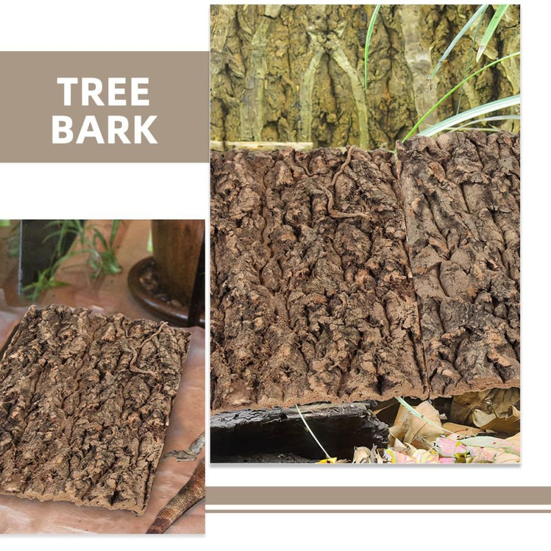 4 Reptile Bark Climbing Background 30x20cm for Lizard Gecko Habitat - Image 4
