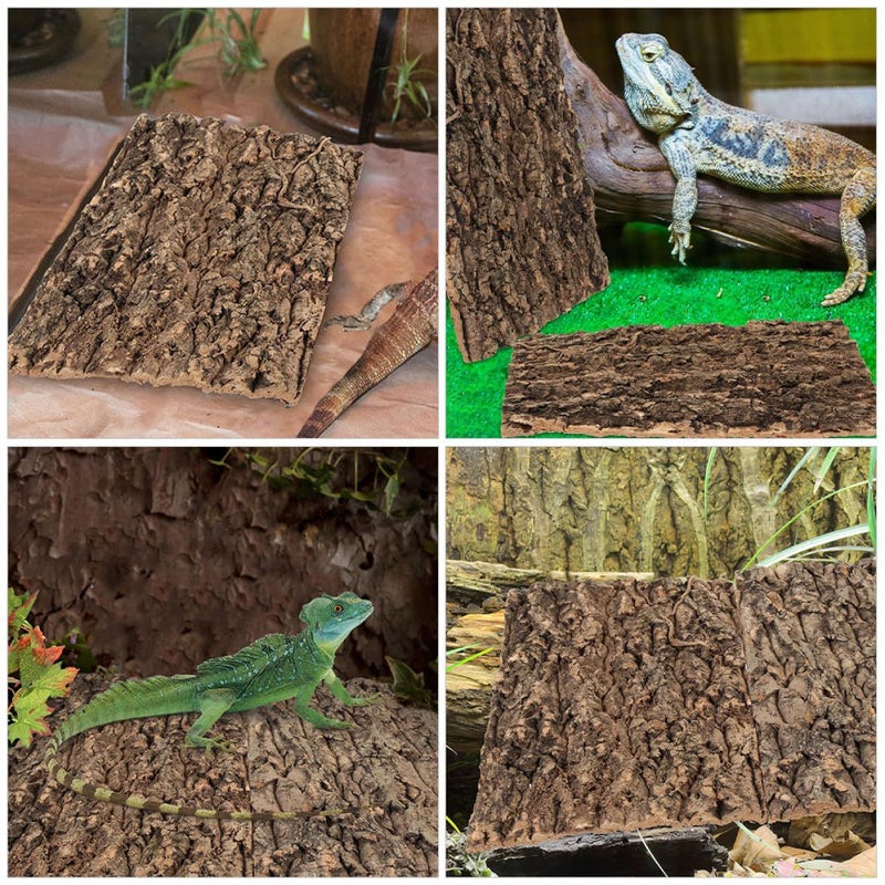 4 Reptile Bark Climbing Background 30x20cm for Lizard Gecko Habitat - Image 5