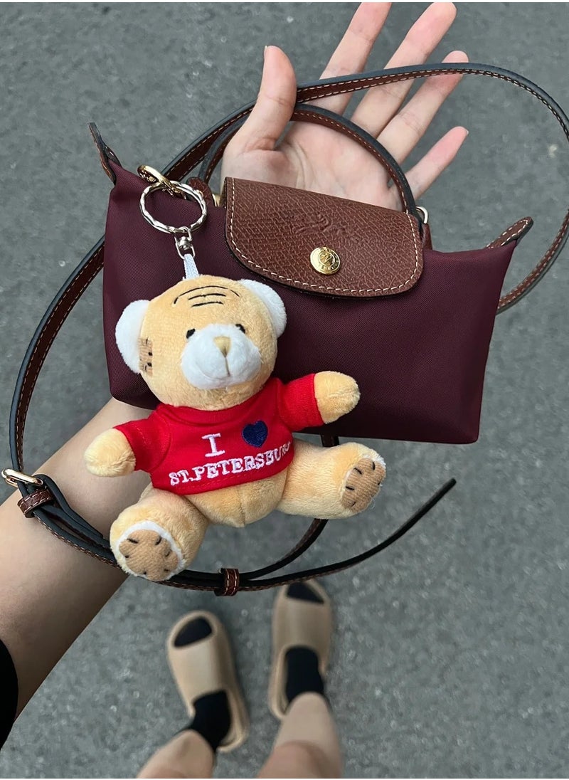 Longchamp Longchamp Women's Mini handbag,Crossbody Bags,Shoulder Bag Shoulder strap with buckle,Claret Classic Style  - Image 3