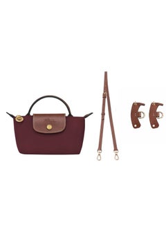 Longchamp Longchamp Women's Mini handbag,Crossbody Bags,Shoulder Bag Shoulder strap with buckle,Claret Classic Style  - Image 1
