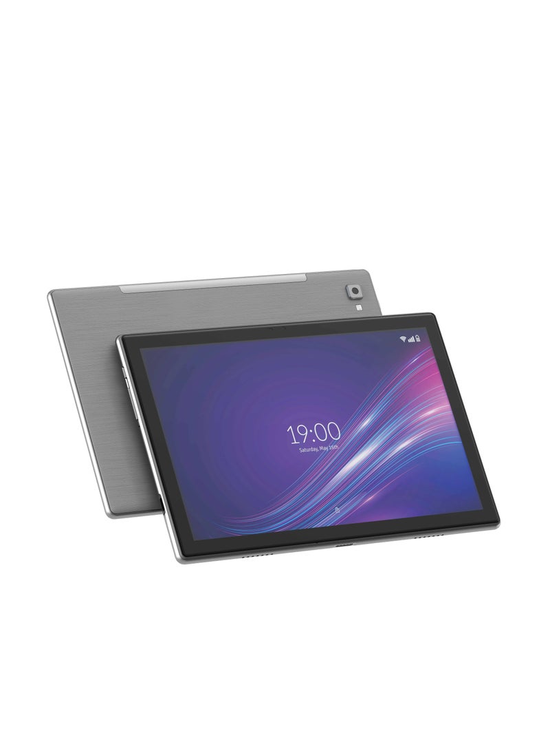 porodo Ultra-Slim 10.1" Android Tablet 5000mAh 64GB Built-In Memory T310 Quad-Core 1080 30fps SD Slot Up To 128GB Aux Audio Port & Type-C Charging Port - Gray - Image 1