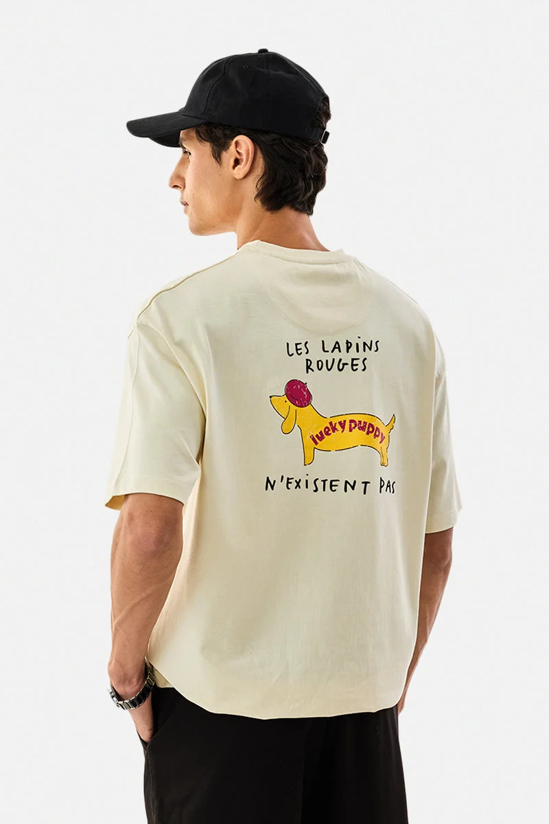 SNITCH 100% Cotton Graphic Oversized T-Shirt