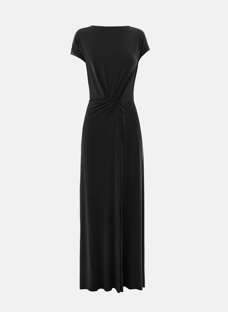 Lichi Jersey maxi dress with draped waistline