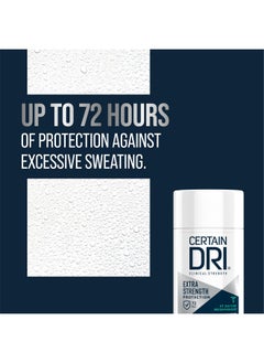 CERTAIN DRI Certain Dri Extra Strength Clinical Antiperspirant Solid Deodorant, Hyperhidrosis Treatment for Men & Women, Long-Lasting 72hr Protection, Effective Sweat Control, Powder Fresh Scent, 1.7oz, 3 Pack  - Image 2