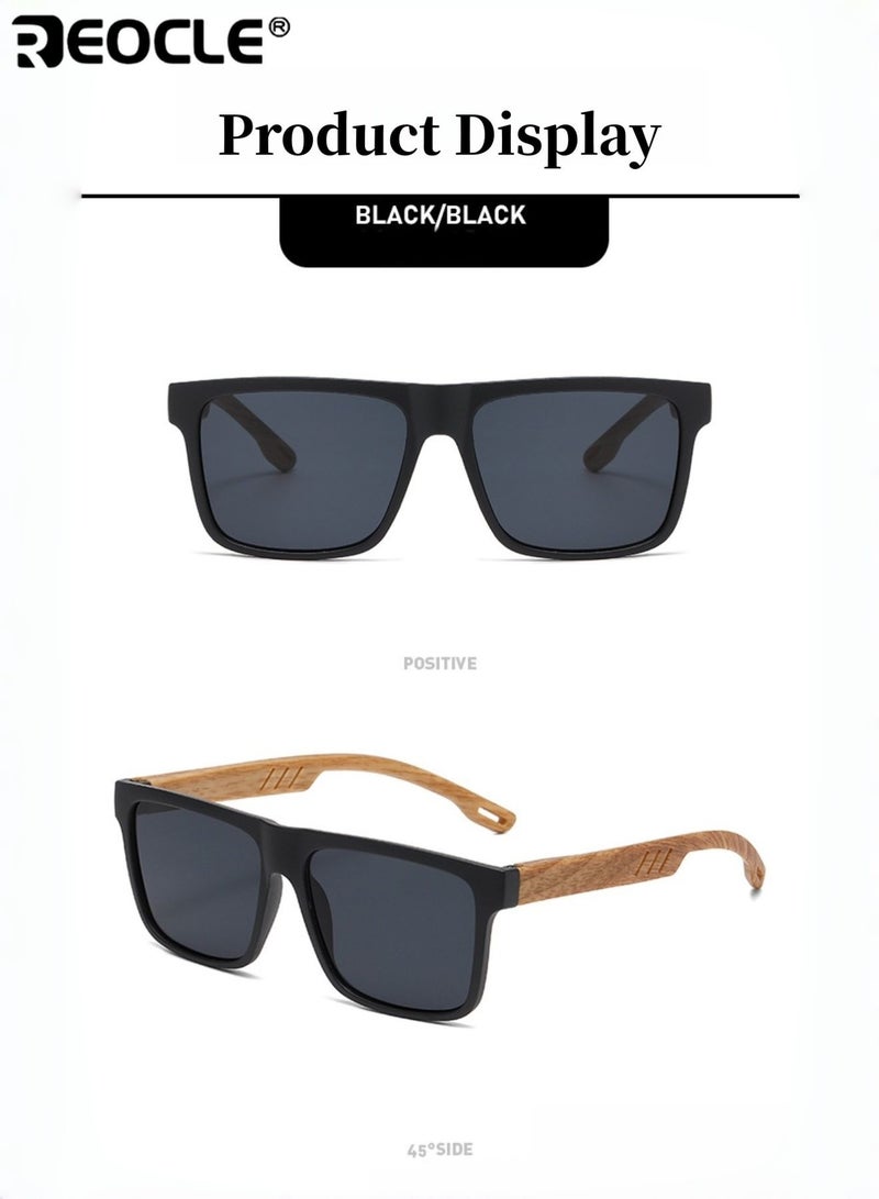 ريوكل نظارات شمسية نسائية كلاسيكية عاكسة UV400 بتصميم رجعي، بمفصل ناعم قابل للانحناء، نظارات عادية مزخرفة، مقاومة للضوء الساطع، متينة ومثالية لجميع المناسبات - Image 4