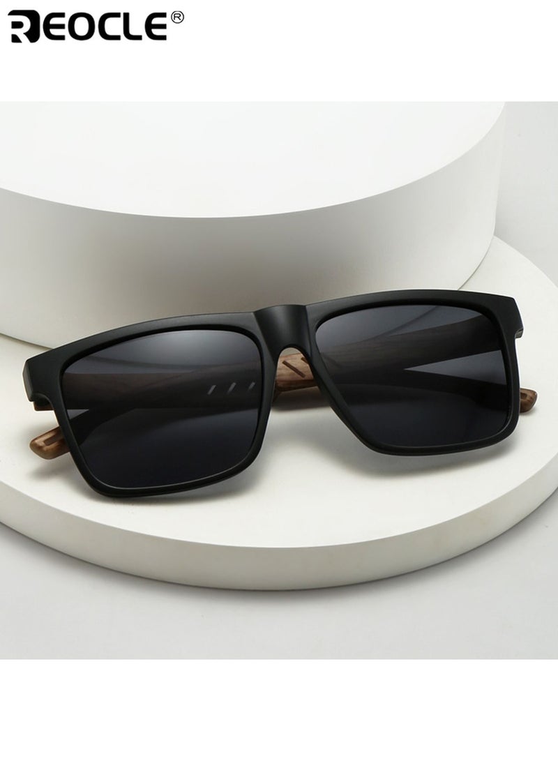 ريوكل نظارات شمسية نسائية كلاسيكية عاكسة UV400 بتصميم رجعي، بمفصل ناعم قابل للانحناء، نظارات عادية مزخرفة، مقاومة للضوء الساطع، متينة ومثالية لجميع المناسبات - Image 5