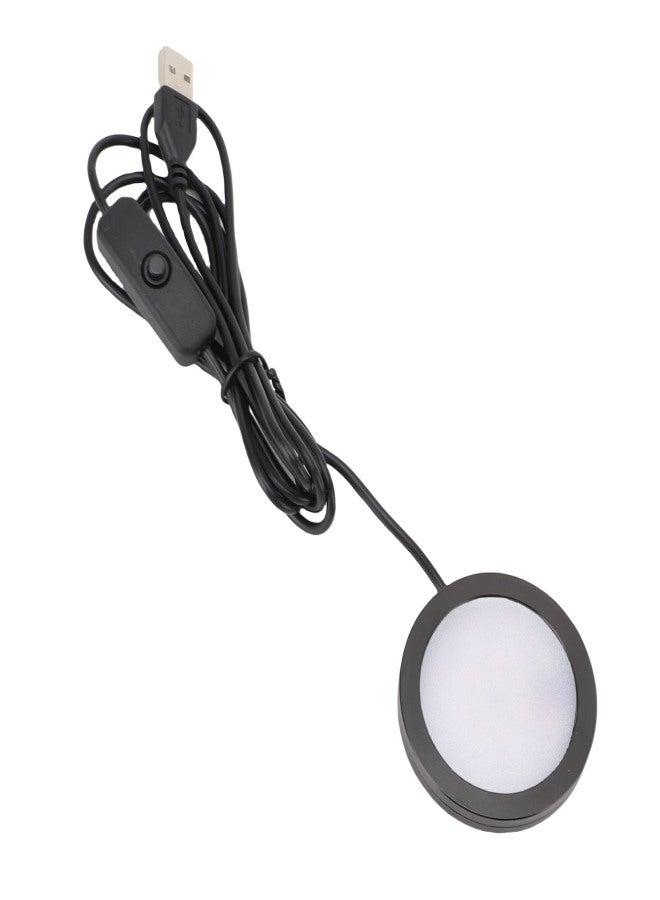 LED Round Light Ultra Thin Aluminum Casing Under Counter Lighting with 1.5m Cable for Ceiling Bedroom Kitchen USB Plug in 5V - Image 5