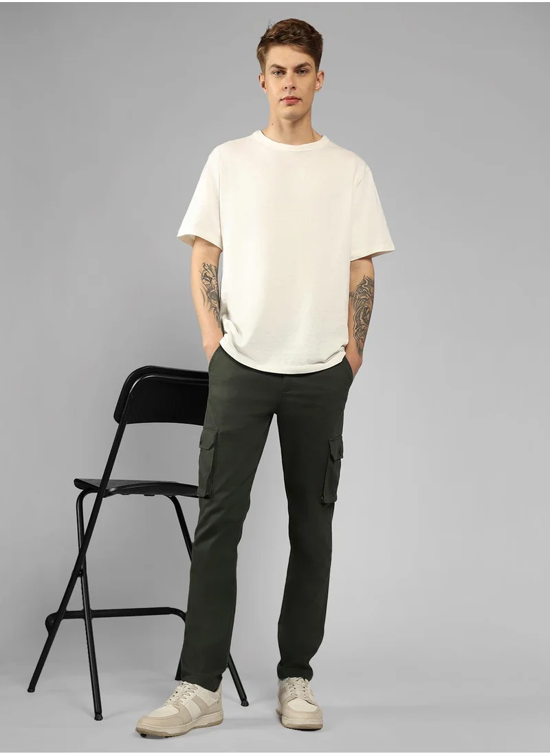 Dennis Lingo Men's Olive Tapered Fit Cargo Pants