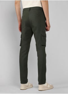 Dennis Lingo Men's Olive Tapered Fit Cargo Pants  - Image 3