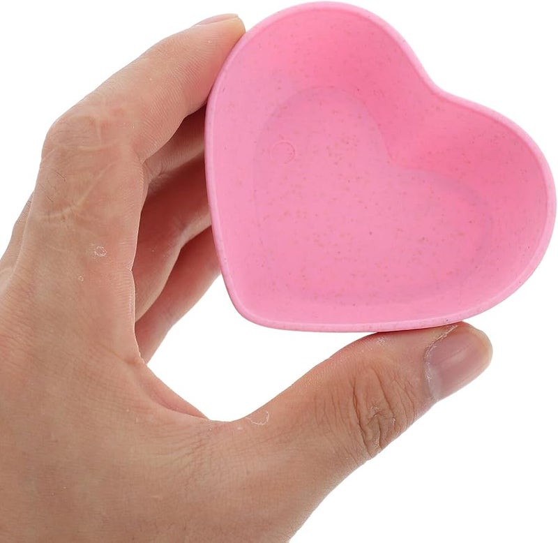 Wheat Straw Heart Shaped Mini Bowls For Sauce Jam And Condiments - Image 4