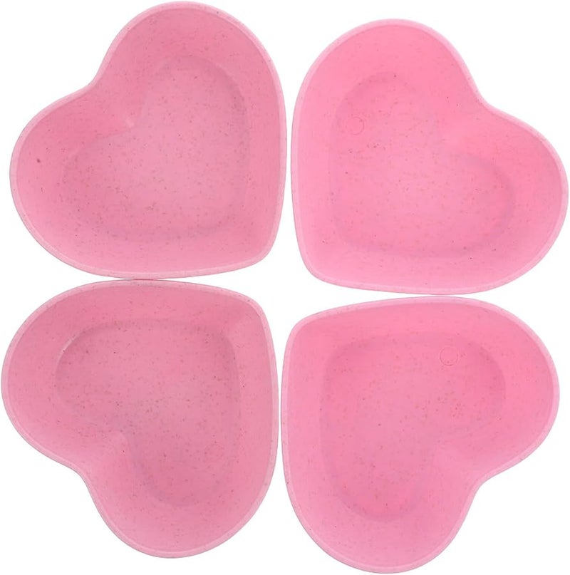 Wheat Straw Heart Shaped Mini Bowls For Sauce Jam And Condiments - Image 1