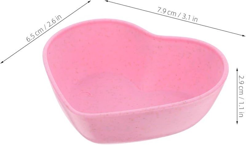 Wheat Straw Heart Shaped Mini Bowls For Sauce Jam And Condiments - Image 2