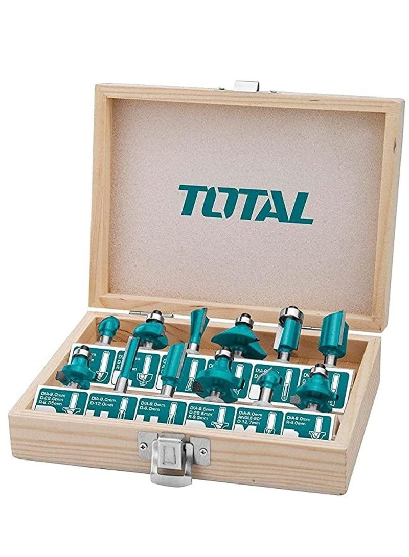 TOTAL 6mm Router Bit Set - TACSR0121 - Total - Image 1