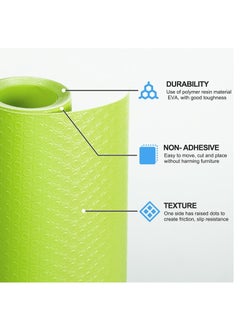 Generic 1 Roll Shelf Liner, Non Adhesive Cabinet Liner Mat, Waterproof Non Slip Eva Mat, Can Be Used for Fridge Drawers, Shelves, Cabinets, Storage, Kitchen, Rug Pad and Desks, (Green)  - Image 2