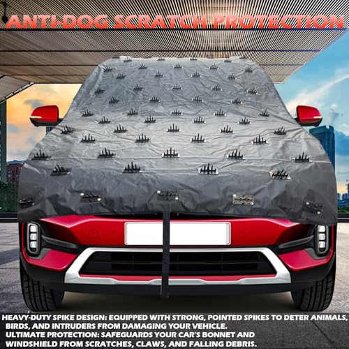AUTOUNIKO Car Protection Cover from Dogs, Pets and Animal Complete Protection Dog Protection Car Cover for Both roof and Bonnet Attach Full (14ft) - Image 3