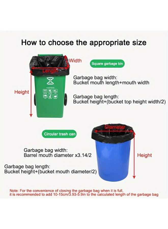 100 Bags Heavy Duty Trash Bags 80X60CM, 13 gallonTall Kitchen Trash Bags, Household Cleaning Garbage Bags 50 Liters, Trash Can Liners Large Garbage Bags 60*80cm for Contractor, Industrial, Home, Kitchen, Commercial, Outdoor - Image 5