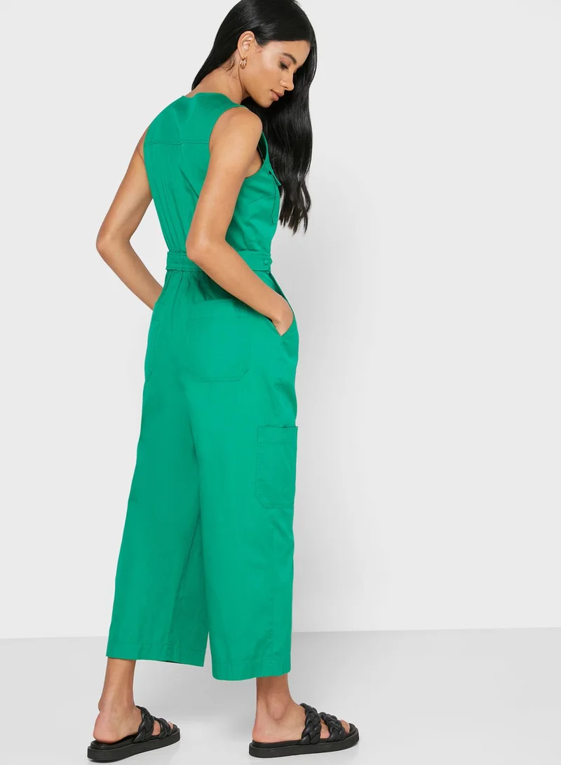 WHISTLES Zip Detail Jumpsuit