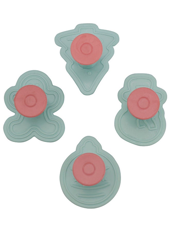 Royalford Celebration Cookie Cutter, 4pcs ABS Moulds, RF10969 | Cookie Cutter with Handle | 3D Design Cookie Mould | Baking Tools for Kitchen | Kids Cookie Cutter Multicolor 6x5.5x4.5cm - Image 4