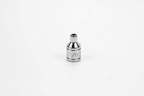 SK SK Tools USA 1/8", 6 Point, Standard Chrome Socket, 40906  - Image 2