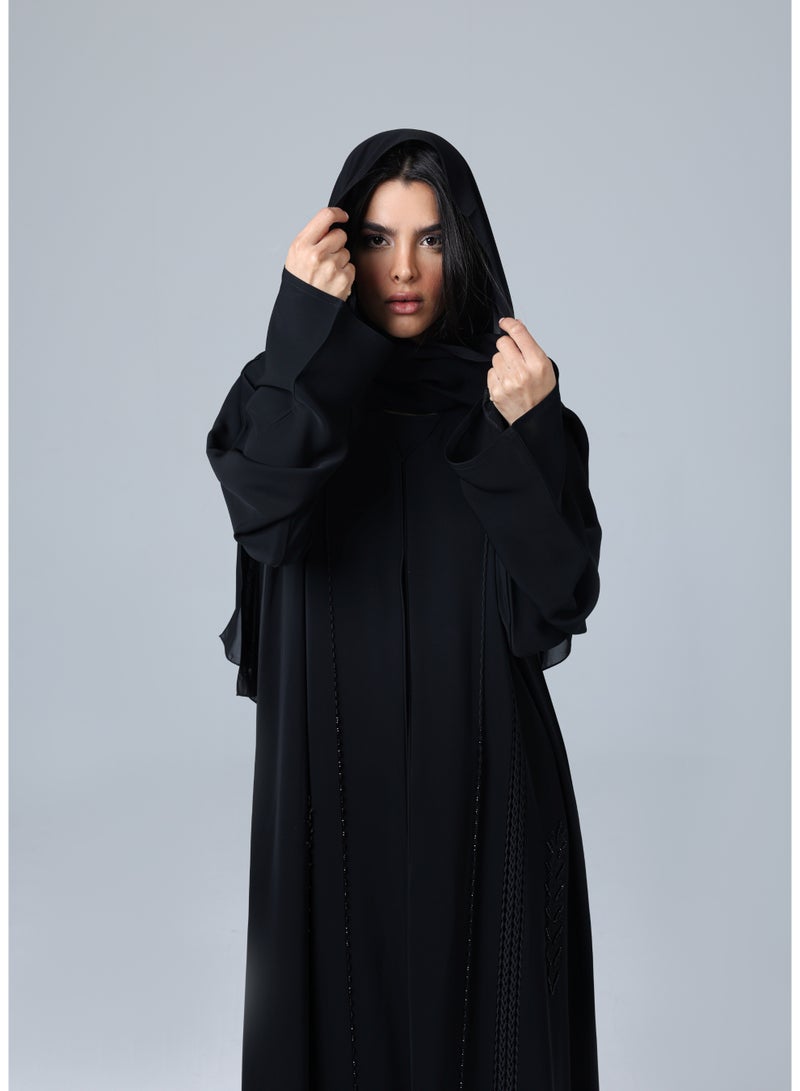 IKKXA Luxury Crystal Embroidery Abaya - Image 3