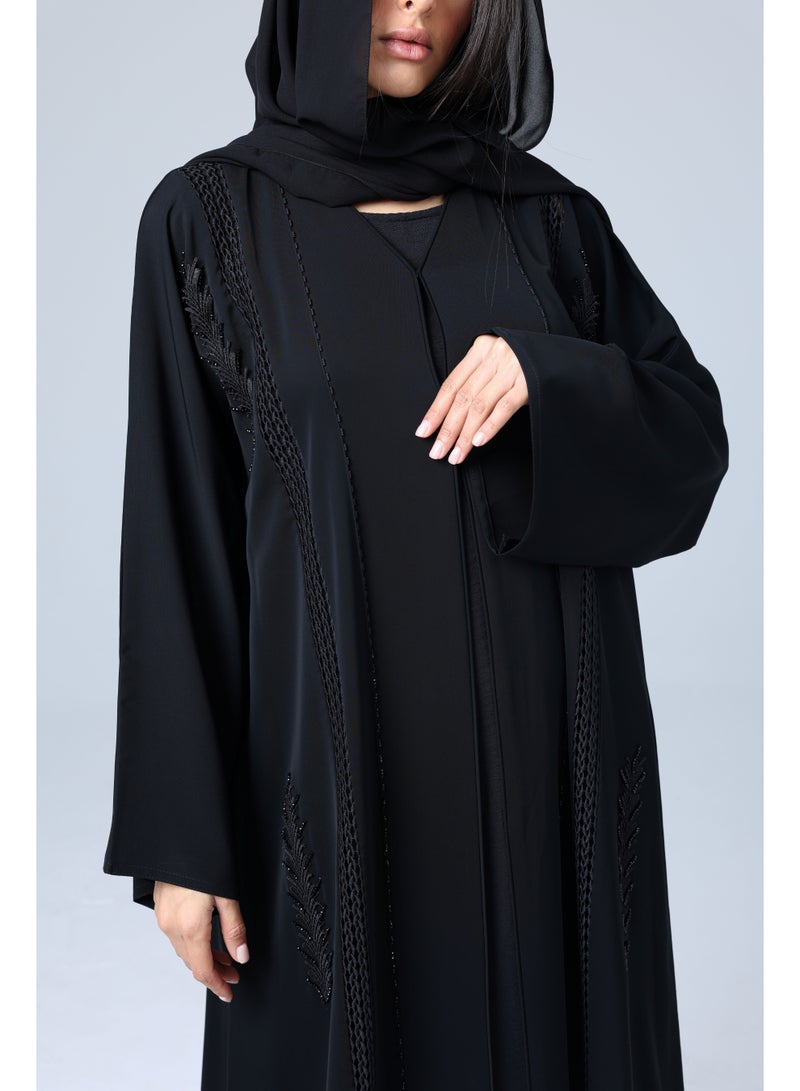 IKKXA Luxury Crystal Embroidery Abaya - Image 2