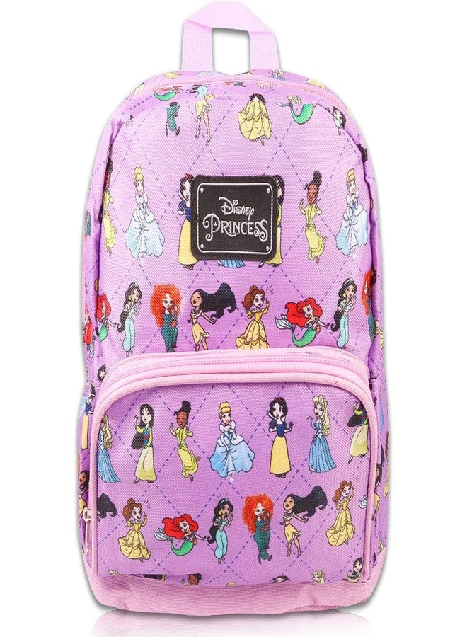 Fast Forward New York Disney Princess 10" Mini Backpack for Women - Canvas Purse Shoulder Bag | Mini Backpack for Adults, Teens - Image 1
