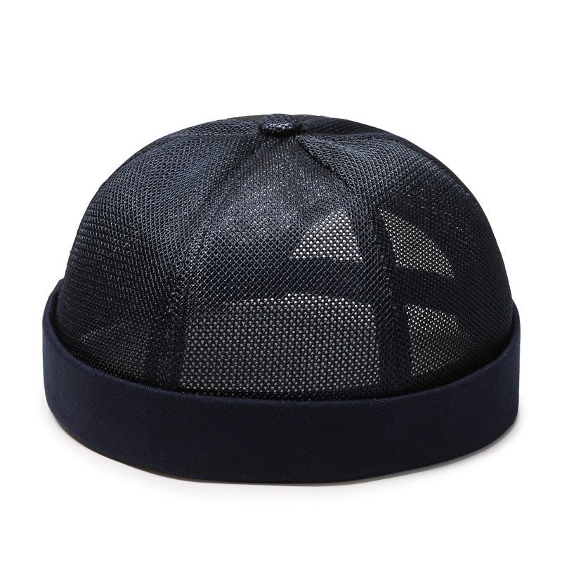 Summer Breathable Mesh Melon Cap Unisex Army Green  - Image 4