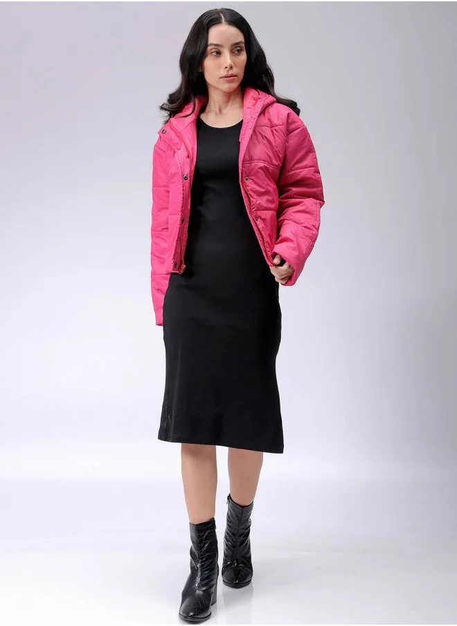 Freehand Women Relaxed Fit Solid Quilted Jacket