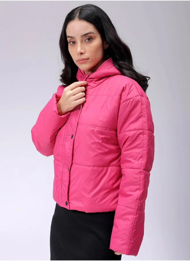 Freehand Women Relaxed Fit Solid Quilted Jacket
