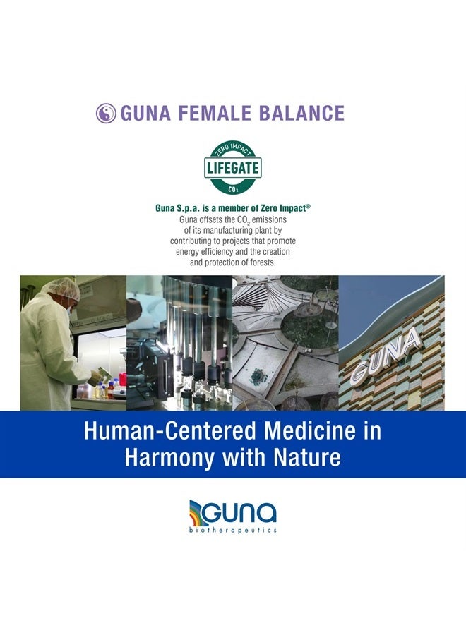 Female Balance Homeopathic Medicine Temporarily relieves Symptoms of Female hormonal imbalance, Such as Mood Swings, Menstrual Irregularities and Menstrual Cramps. 1 Ounce