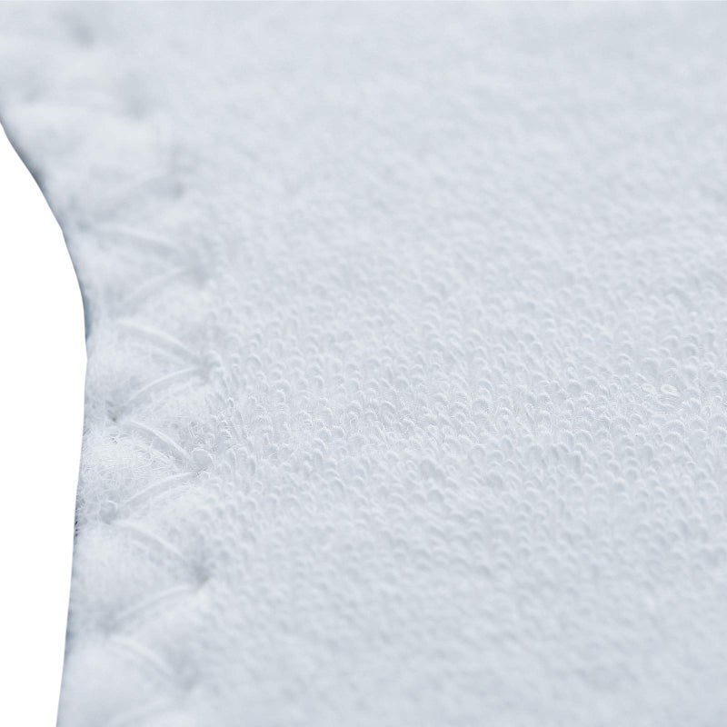 Happystep Terry Cloth Shoe Inserts - Washable Shoe Insoles & Sockless Shoe Liners for Women - Cotton Barefoot Sweat Absorption, Zero Drop Odor Control (2 Pairs White Color) Women Size 8 - Image 5