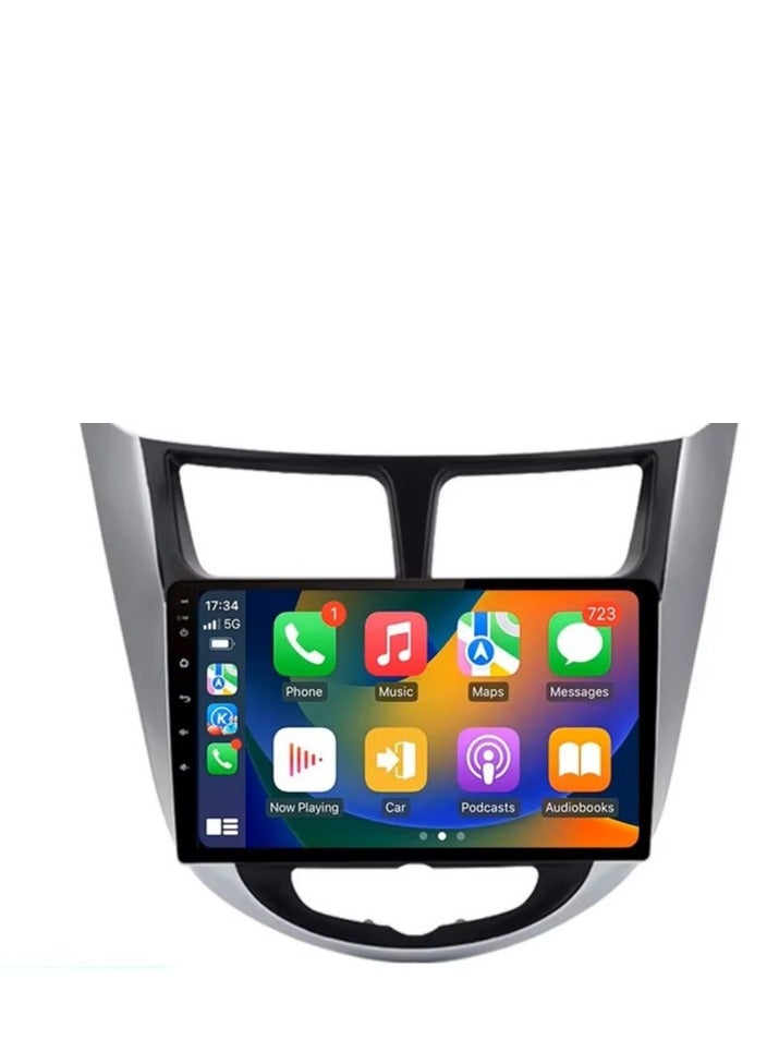 ام ان تي شاشة هيونداي أكسنت 2012-2017 هي جزء من نظام المعلومات والترفيه في السيارة يعمل بنظام التشغيل Android ويدعم ميزات مثل Apple CarPlay وAndroid Auto، مما يتيح لك توصيل هاتفك الذكي بسهولة كما أنها توفر دقة عالية تصل إلى 1080 بكسل، مما يجعلها ممتازة لعرض المعلومات والخرائط بوضوح - Image 1