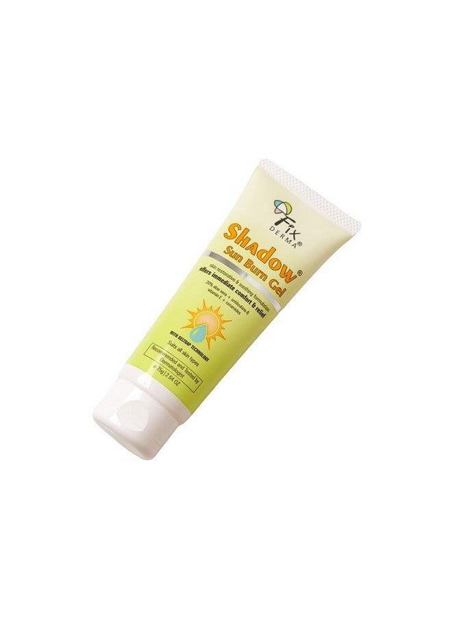 Fixderma Shadow Sun Burn Gel with 20% Aloe Vera Gel & Vitamin E | Ceramide Moisturizer | Dermatologist Tested Moisturizer for Face | Sunburn Cream for Face | Suitable for All Skin Types - 75gm - Image 2