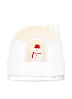 HaveDream New Cute Silent Snowhouse Night Light Humidifier USB Small Desktop Home Mini Air Humidifier White  - Image 2