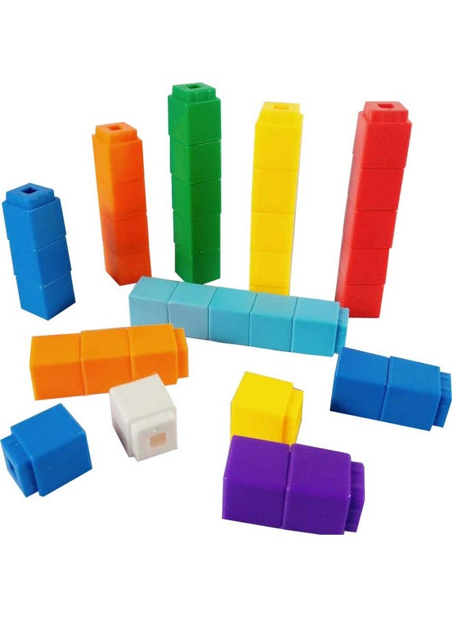 RAINBOW TOYFROG RAINBOW TOYFROG Math Manipulatives Counting Cubes, Educational Number Blocks, Kindergarten Learning Activities Math Cubes, Set of 100 Number Blocks Toys for Kids Ages 3 Above…  - Image 1