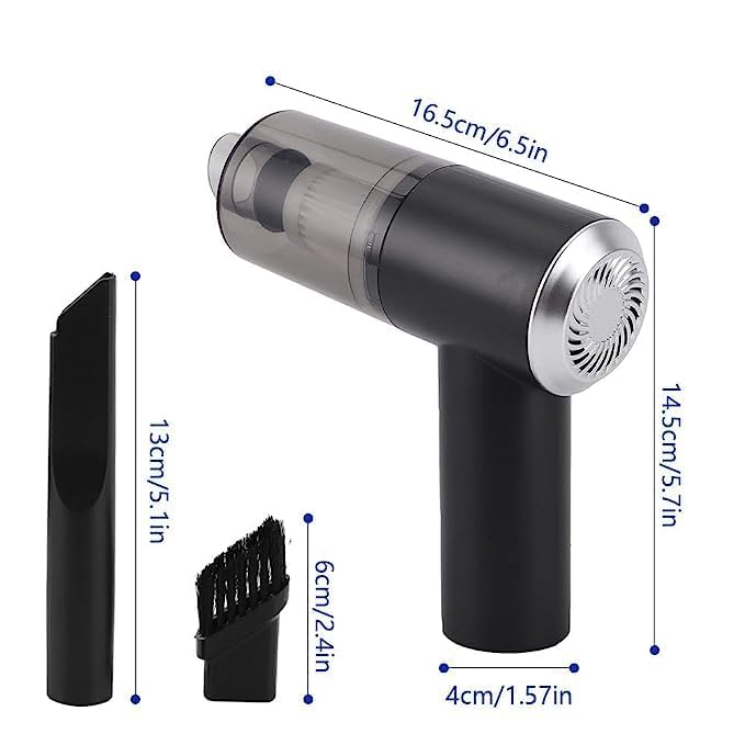 ESWUTA Portable Electric Professional Dust Cleaner Collection Nail Drill 2 in 1 Car Vacuum Cleaner Handheld Wireless Home Car USB Rechargeable Hand Cart Moving Box Recycled Material - Image 3