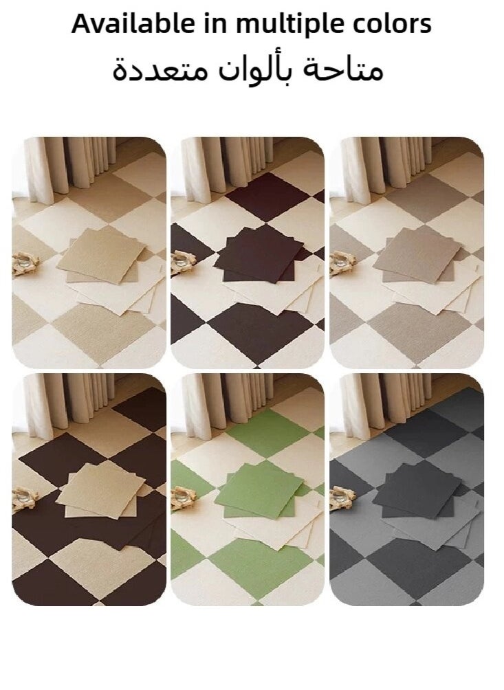20 قطعة بلاط سجاد متشابك 30x30 سم لغرف النوم/الأطفال/المطبخ/الممرات – أرضيات قابلة للتخصيص مع قاعدة مانعة للانزلاق (مقاس كلي 120x150 سم) سجادة ارضية خارجية/فرشة ارضية غرفة نوم/سجاد ممرات