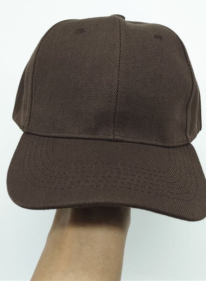 SARAOONT Classic Brown Polyester Baseball Cap - Adjustable Unisex Dad Hat for Running, Workouts, and Outdoor Activities  - Image 4