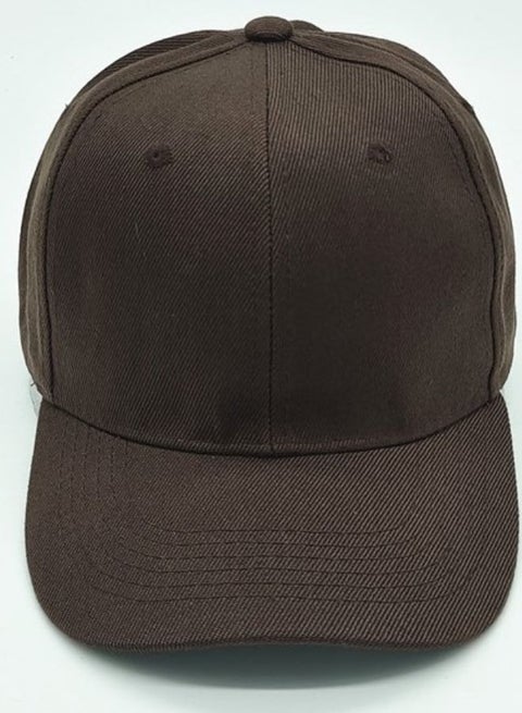 Classic Brown Polyester Baseball Cap - Adjustable Unisex Dad Hat for Running, Workouts, and Outdoor Activities