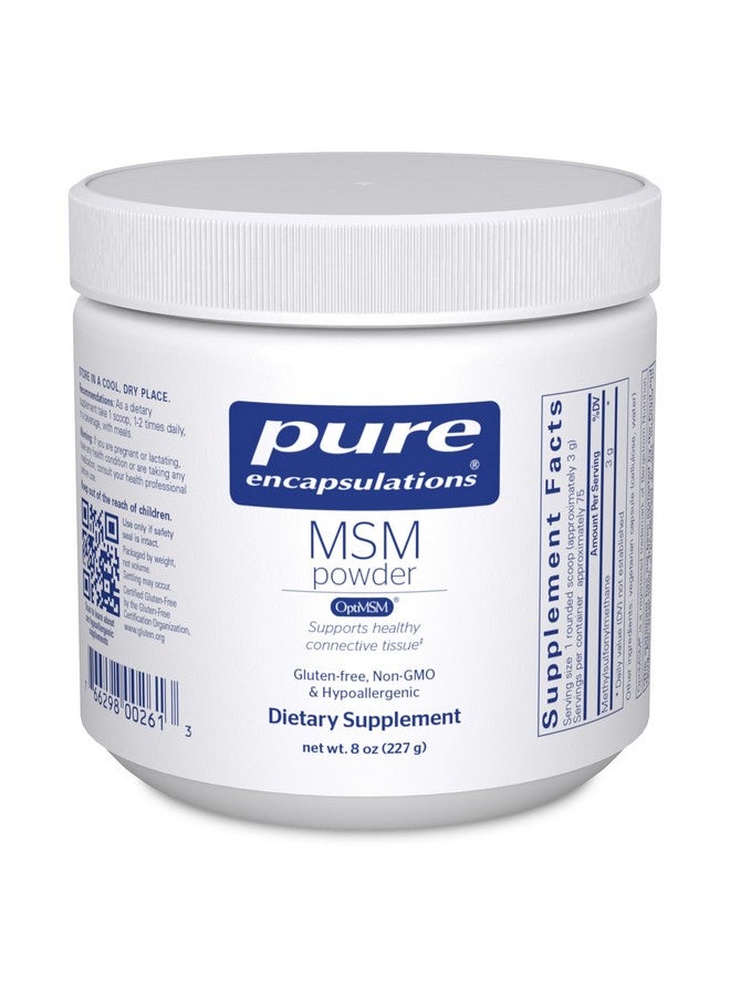 Pure Encapsulations Pure Encapsulations MSM Powder | Hypoallergenic Supplement Supports Joint, Immune, and Respiratory Health | 8 Ounces  - Image 1