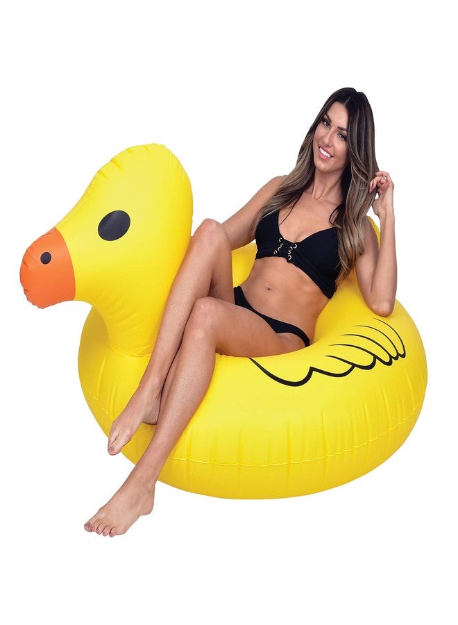 GoFloats Duck Party Tube Inflatable Raft, Float In Style (for Adults and Kids) - Image 1